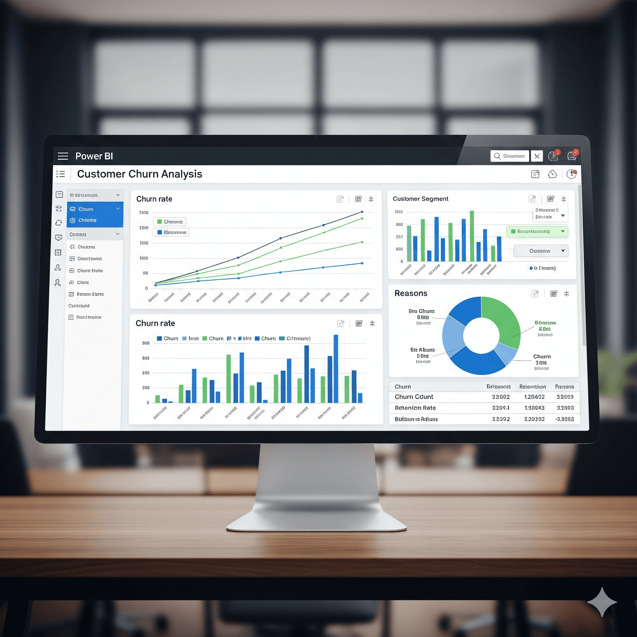 Customer Churn Analysis using Power-BI